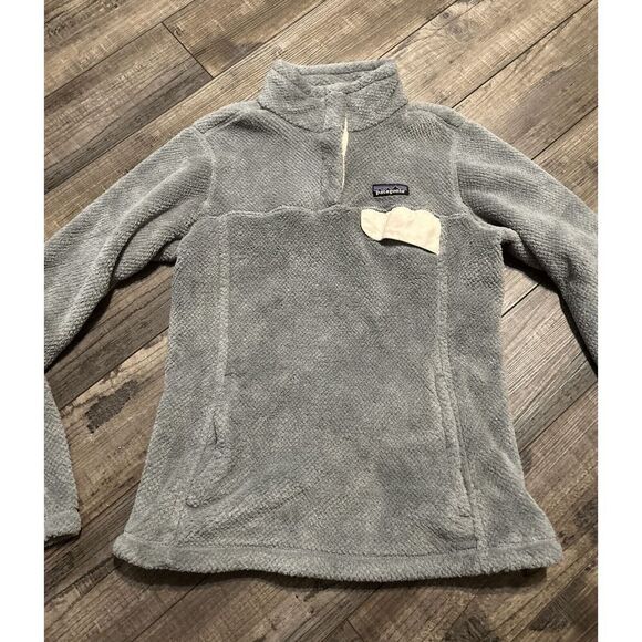 Patagonia Re-Tool Snap T Polartec Fleece Pullover Jacket Gray Womens Medium - Picture 2 of 10